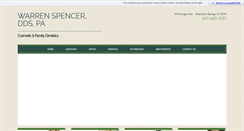 Desktop Screenshot of drspencerdental.com